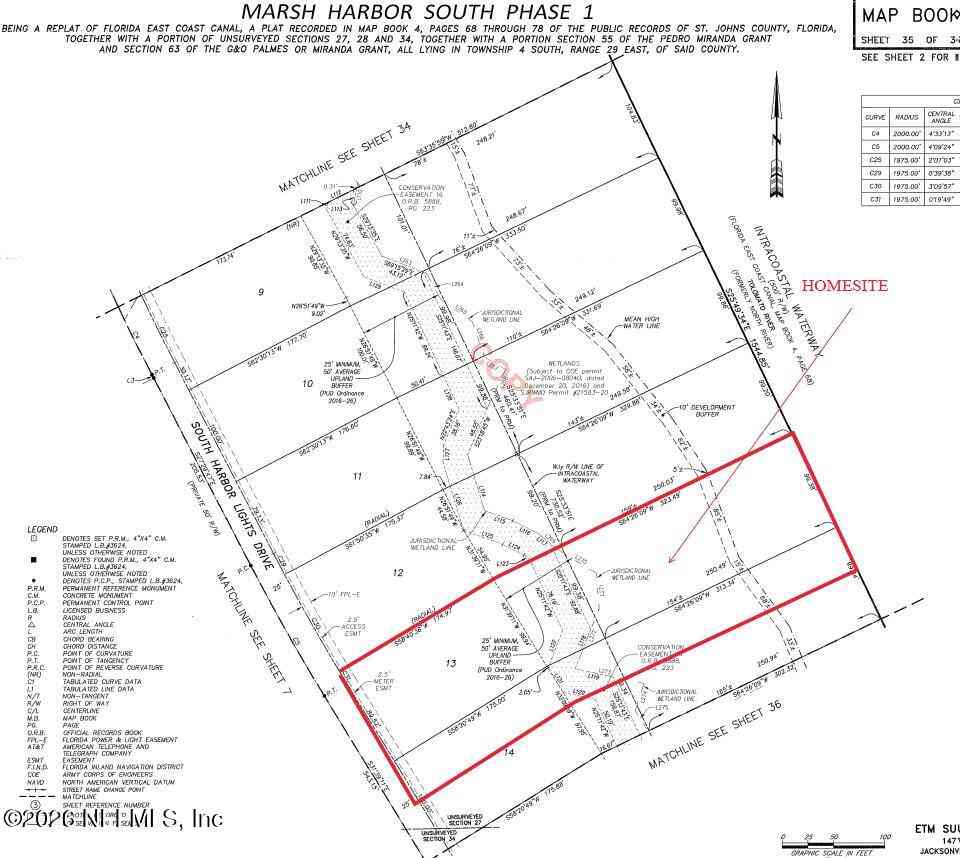 Vacant Land For Sale - 1004 S Harbor Lights Drive<br/> Ponte Vedra, FL 32081