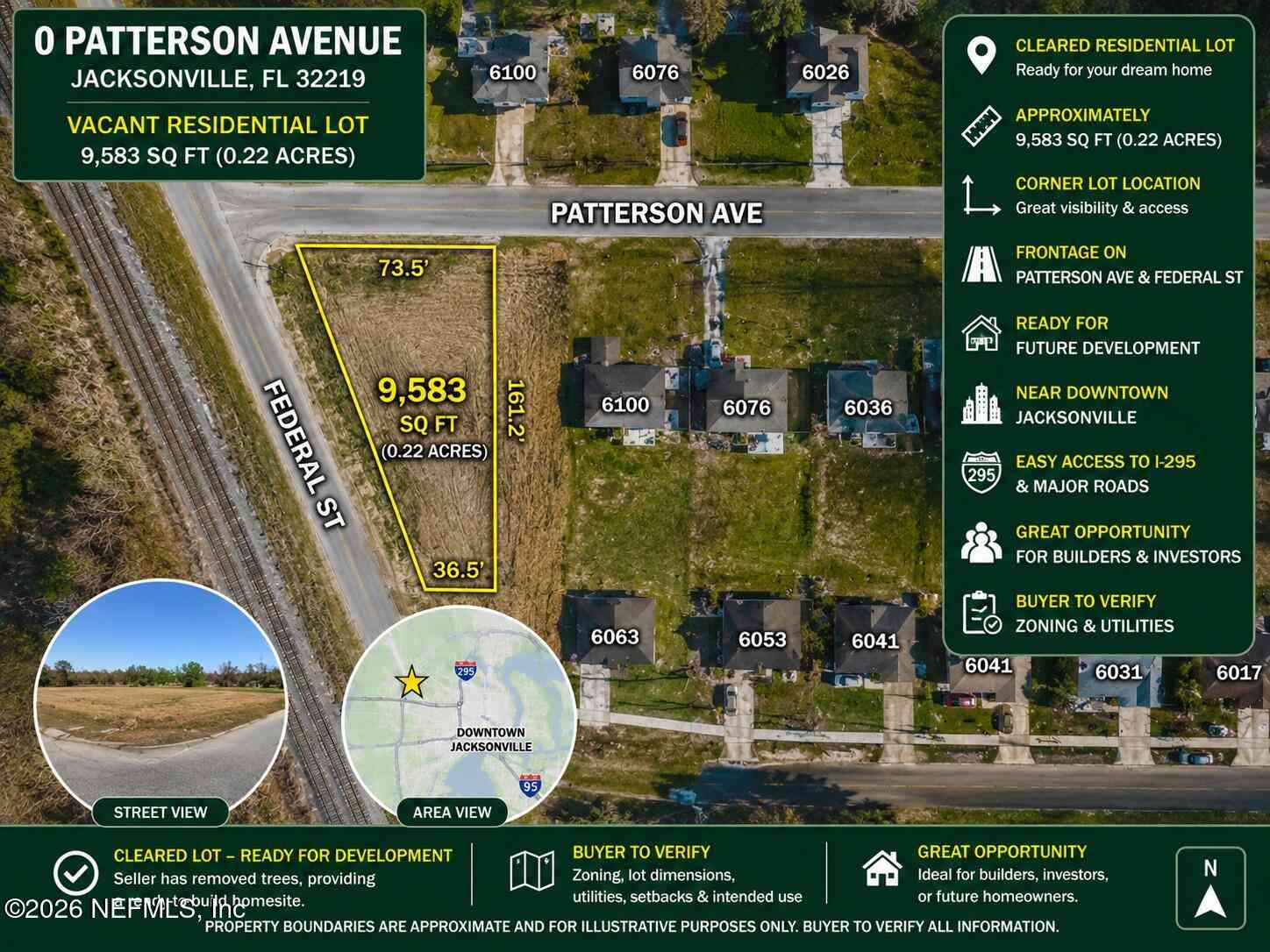 Vacant Land For Sale - Patterson Avenue<br/> Jacksonville, FL 32219
