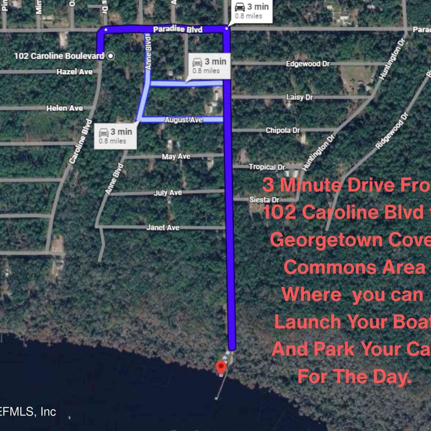 Vacant Land For Sale - 102 Caroline Boulevard<br/> Georgetown, FL 32139
