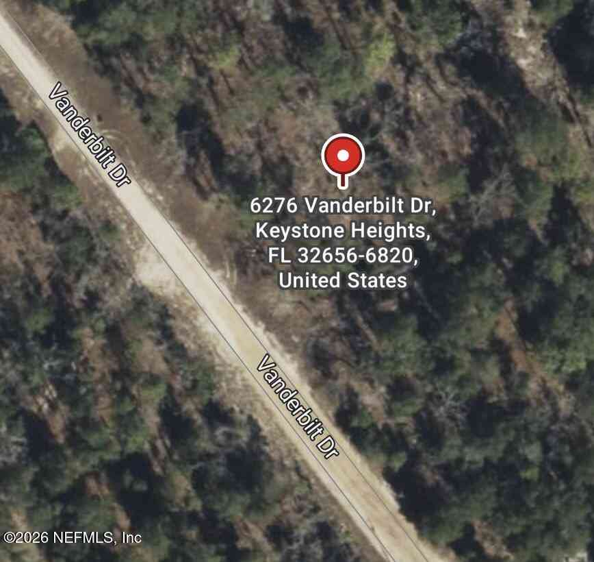 Vacant Land For Sale - 6276 Vanderbilt Drive<br/> Clay County, Keystone Heights, FL 32656