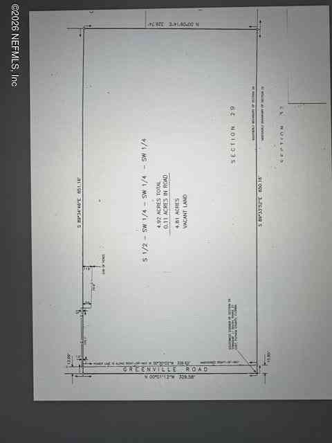 Vacant Land For Sale - 102 Greenville Road<br/> Pomona Park, FL 32181