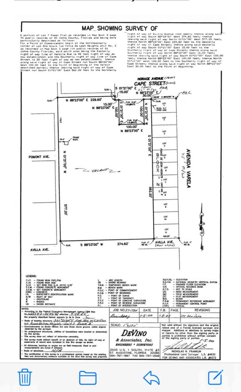Vacant Land For Sale - LOT 0 Varella Avenue<br/> Saint Augustine, FL 32084