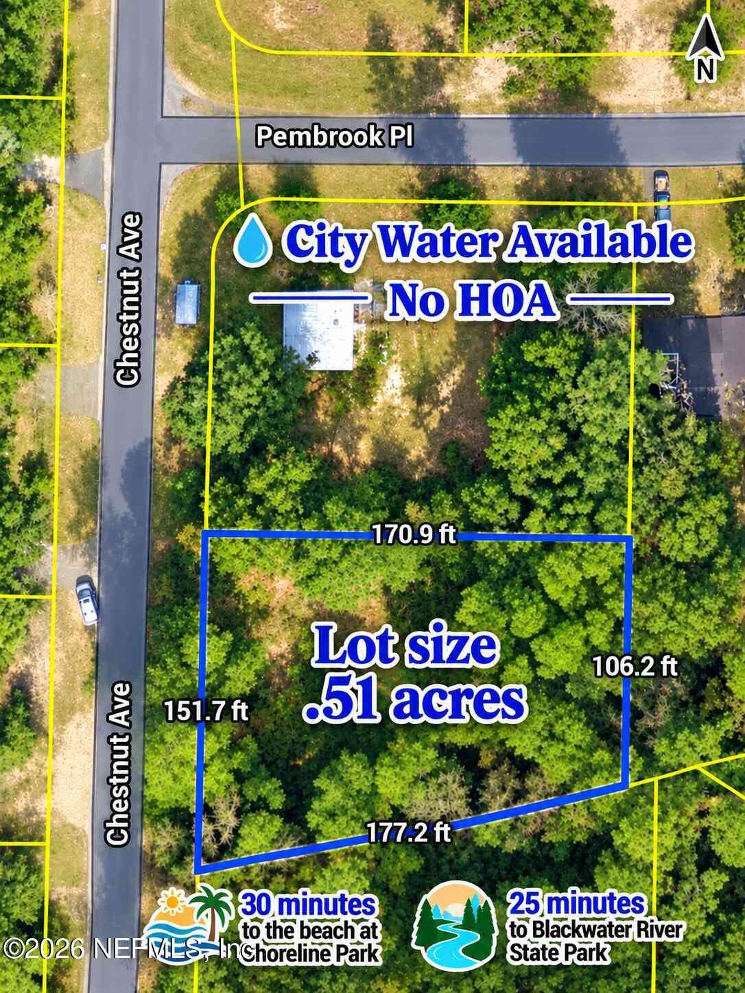 Vacant Land For Sale - 5324 Chestnut Avenue<br/> Santa Rosa County, Pace, FL 32571