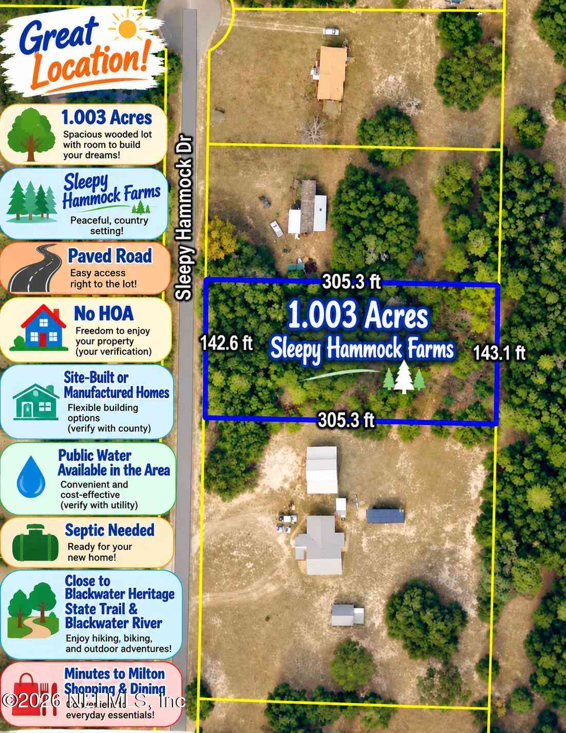 Vacant Land For Sale - Sleepy Hammock Drive<br/> Santa Rosa County, Milton, FL 32583