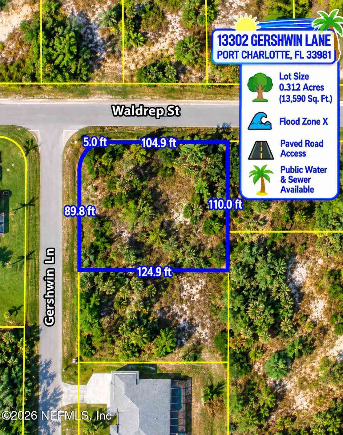Vacant Land For Sale - 13302 Gershwin Lane<br/> Port Charlotte, FL 33981