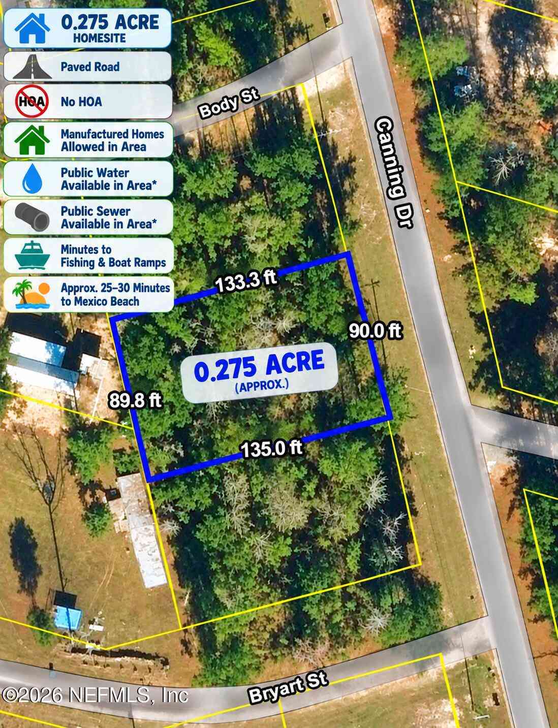 Vacant Land For Sale - 1120 Canning Drive<br/> Wewahitchka, FL 32465