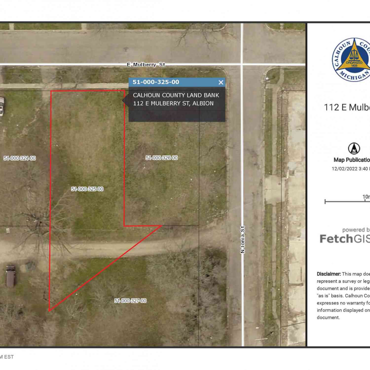 Vacant Land For Sale - 112 E Mulberry Street<br/> Albion, MI 49224