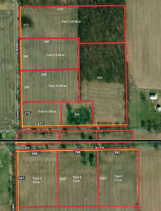 Vacant Land For Sale - TRACT #6 S. Van Kal & W. V Ave<br/> Schoolcraft, MI 49087