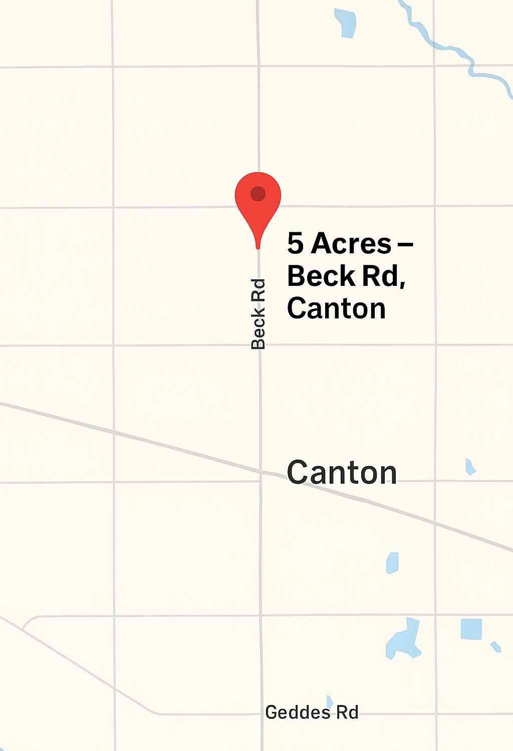 Vacant Land For Sale - Beck Road<br/> Canton, MI 48187