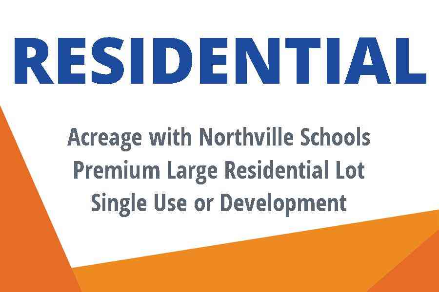 Vacant Land For Sale - 48000 Eight Mile Road<br/> Northville, MI 48167