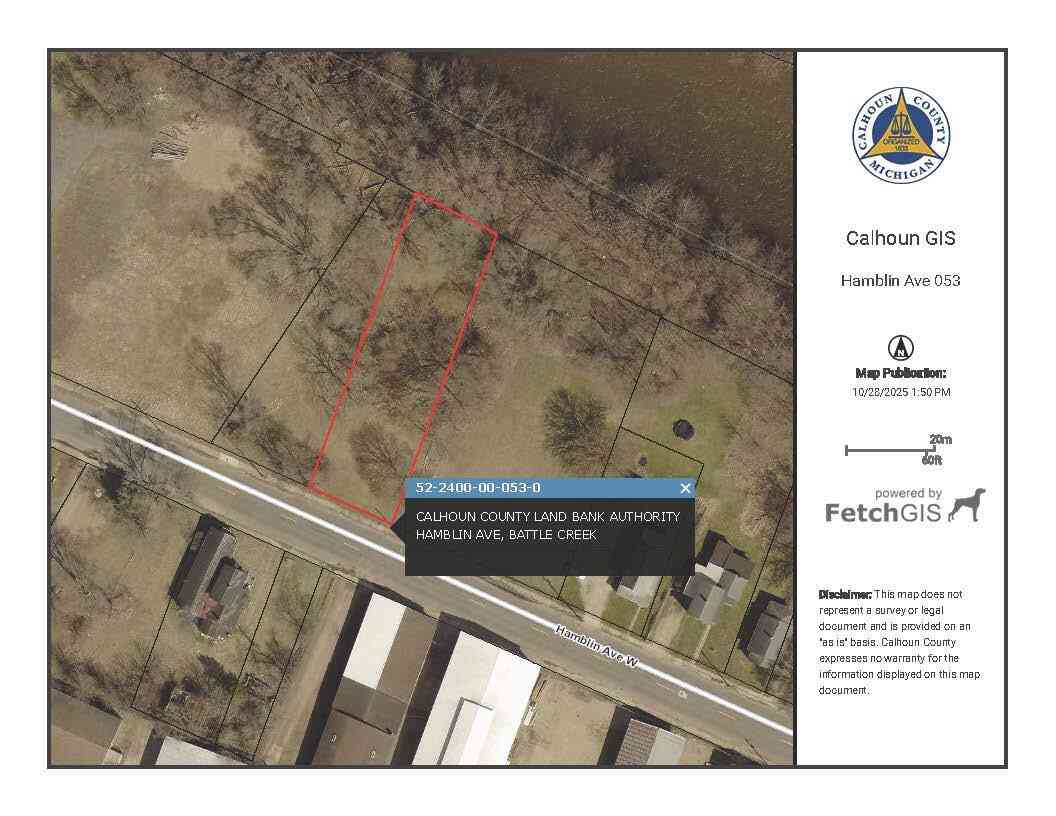 Vacant Land For Sale - V/L Hamblin Avenue #053<br/> Battle Creek, MI 49037