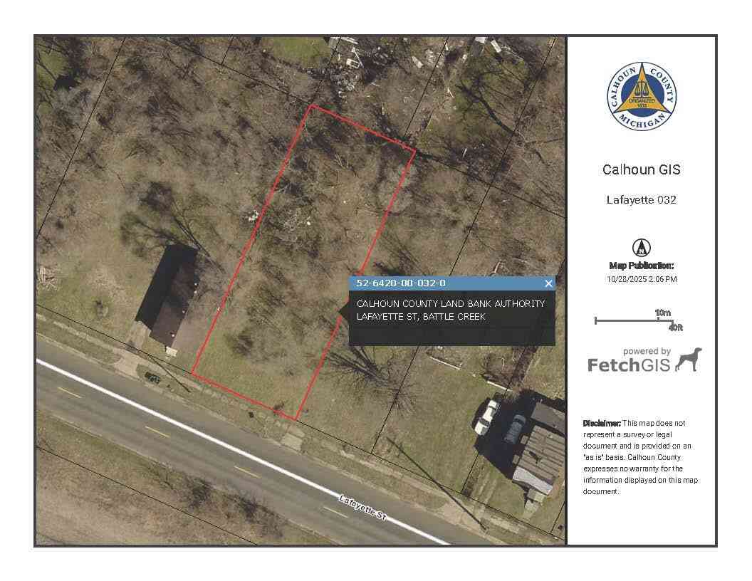 Vacant Land For Sale - V/L Lafayette Street #032<br/> Battle Creek, MI 49037
