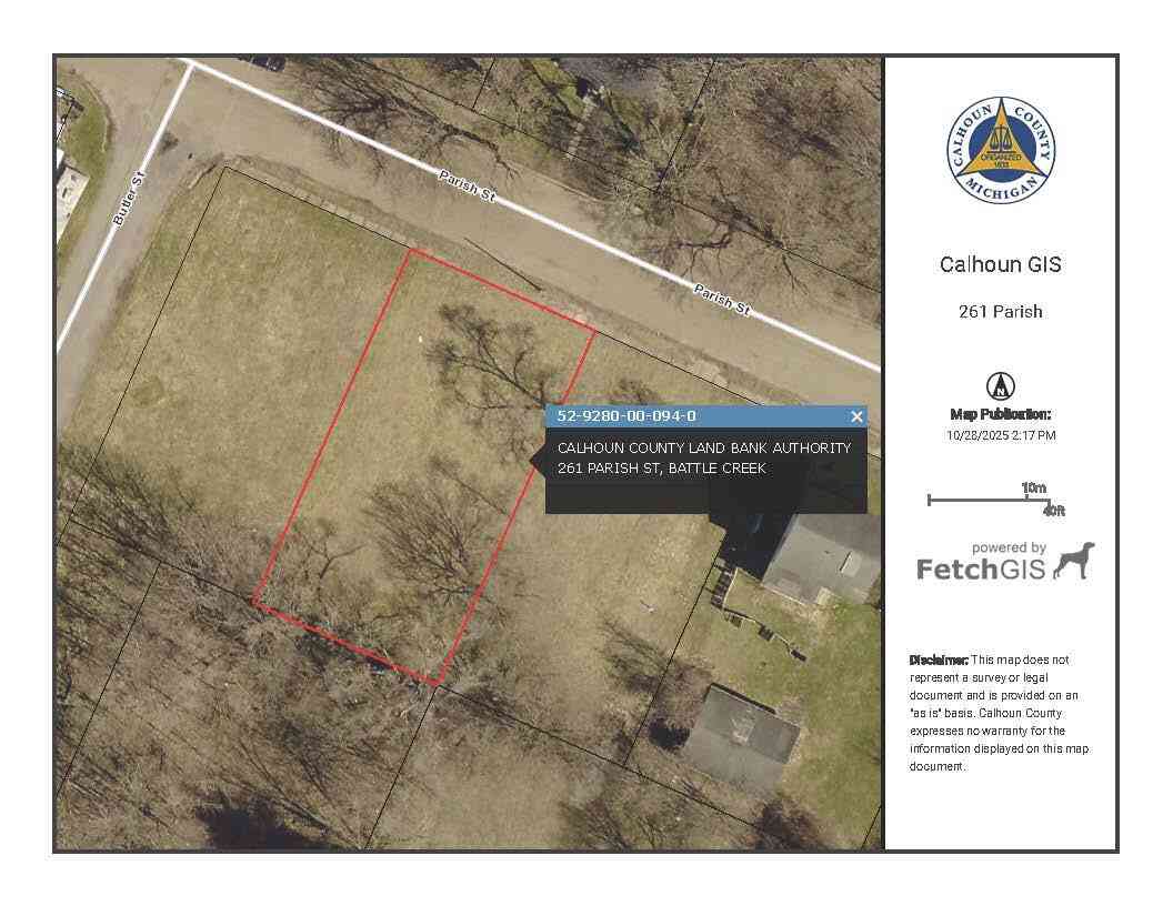 Vacant Land For Sale - 261 Parish Street<br/> Battle Creek, MI 49037