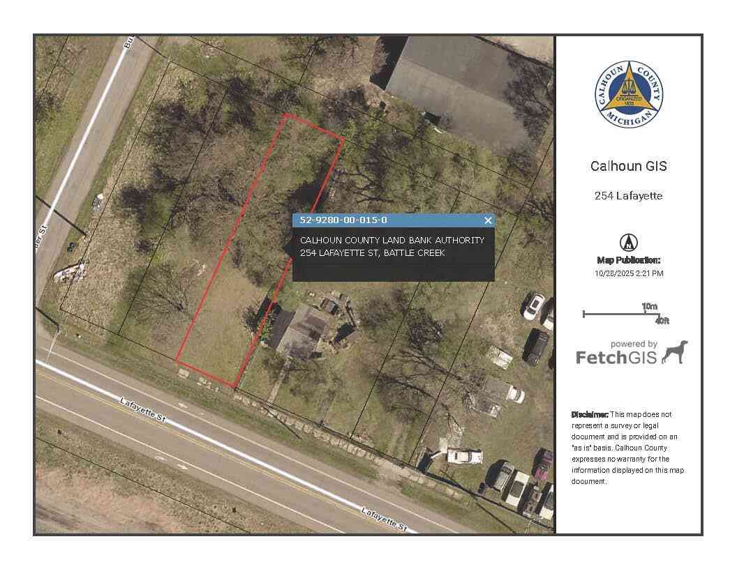 Vacant Land For Sale - 254 Lafayette Avenue<br/> Battle Creek, MI 49037