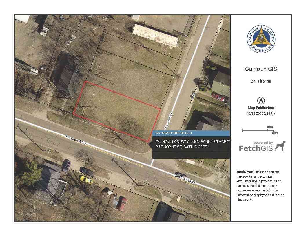 Vacant Land For Sale - 24 Thorne Street<br/> Battle Creek, MI 49037
