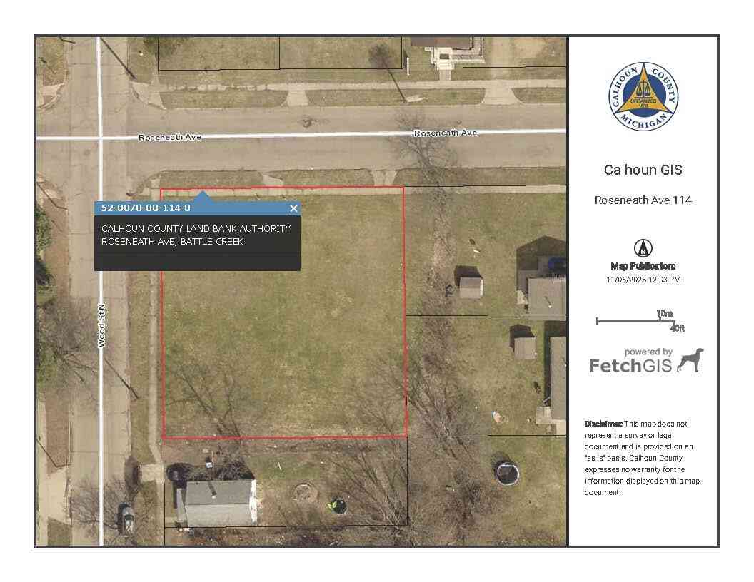 Vacant Land For Sale - V/L Roseneath Avenue #114<br/> Battle Creek, MI 49037