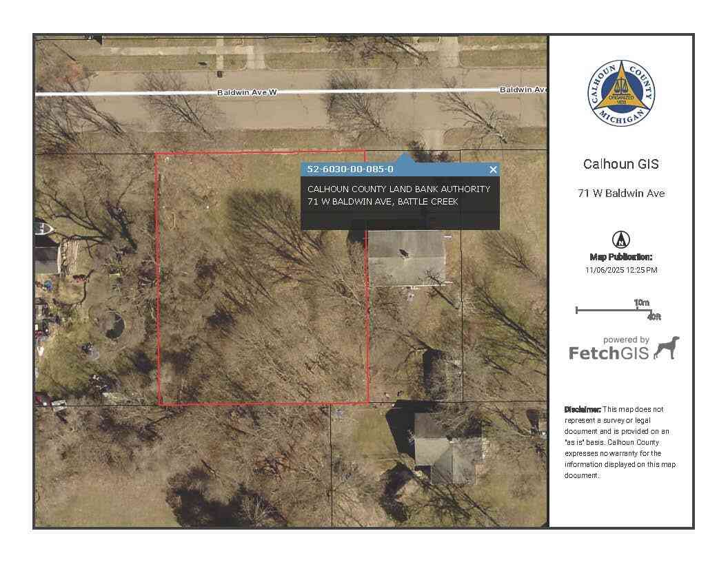 Vacant Land For Sale - 71 W Baldwin Avenue<br/> Battle Creek, MI 49037