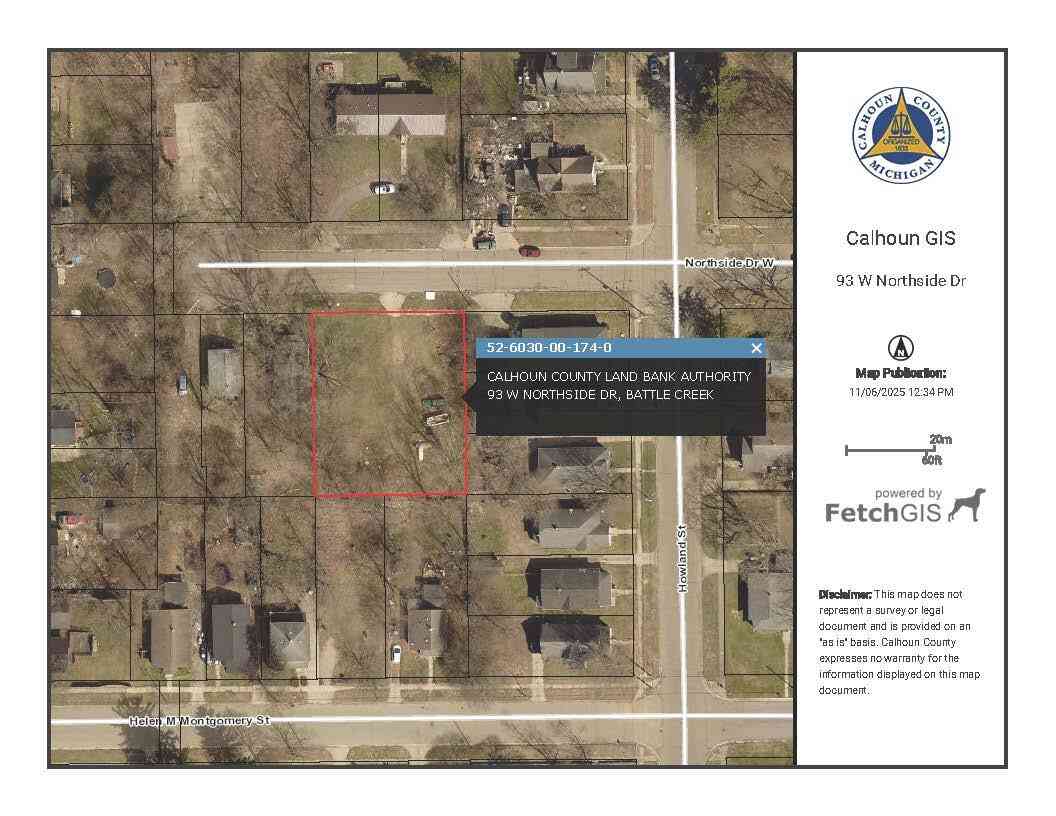 Vacant Land For Sale - 93 W Northside Drive<br/> Battle Creek, MI 49037