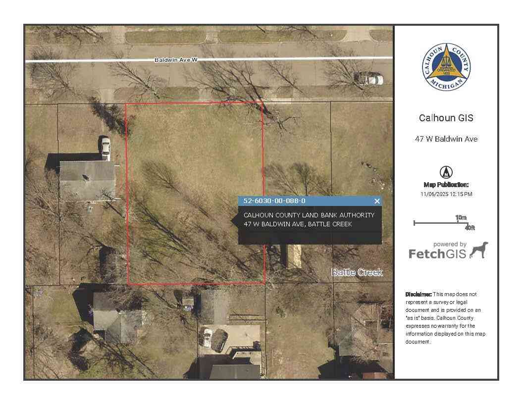 Vacant Land For Sale - 47 W Baldwin Avenue<br/> Battle Creek, MI 49037