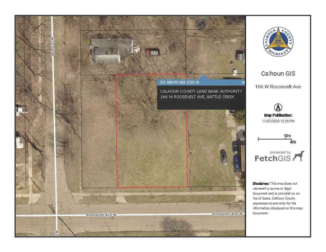 Vacant Land For Sale - 166 W Roosevelt Avenue<br/> Battle Creek, MI 49037