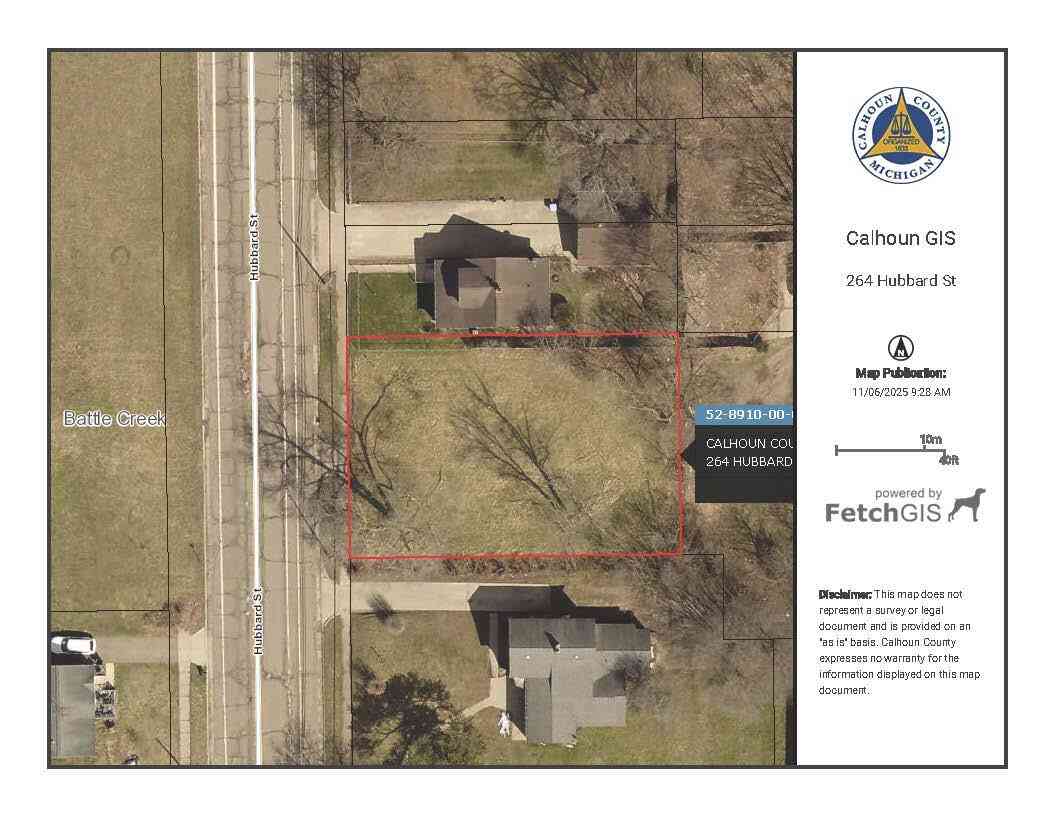Vacant Land For Sale - 264 Hubbard Street<br/> Battle Creek, MI 49037