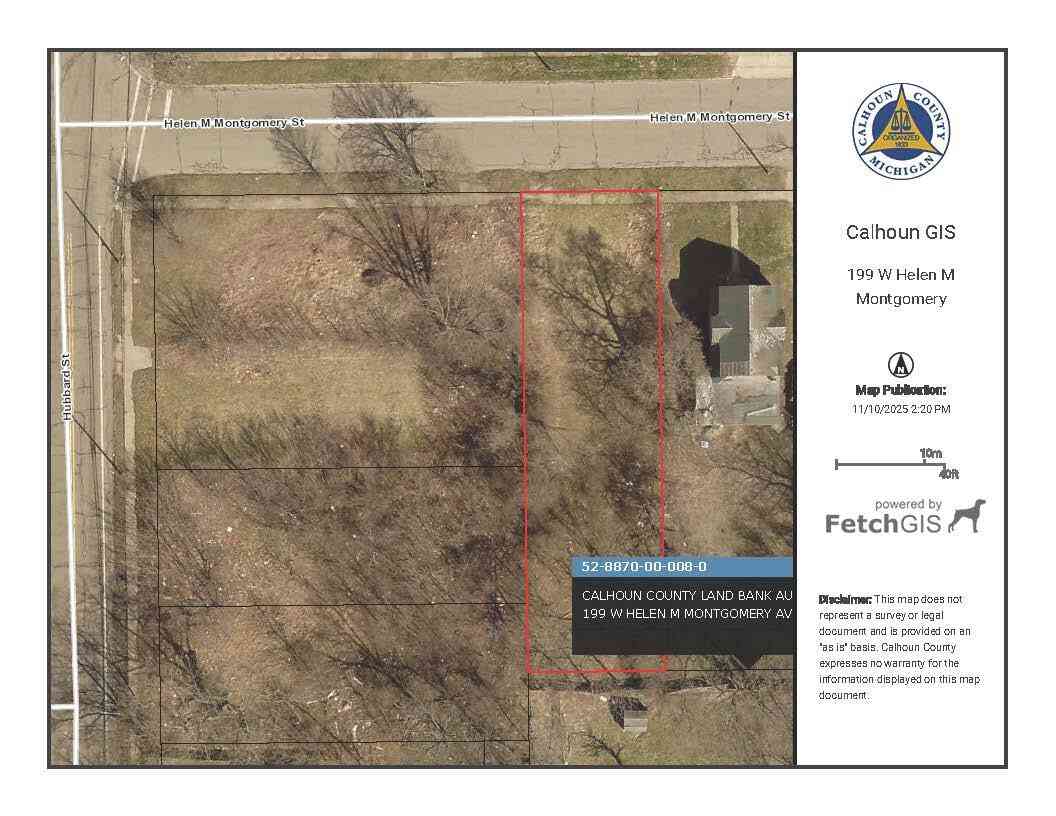 Vacant Land For Sale - 199 W Helen M Montgomery Avenue<br/> Battle Creek, MI 49037