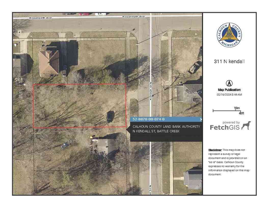 Vacant Land For Sale - 311 N Kendall Street<br/> Battle Creek, MI 49037
