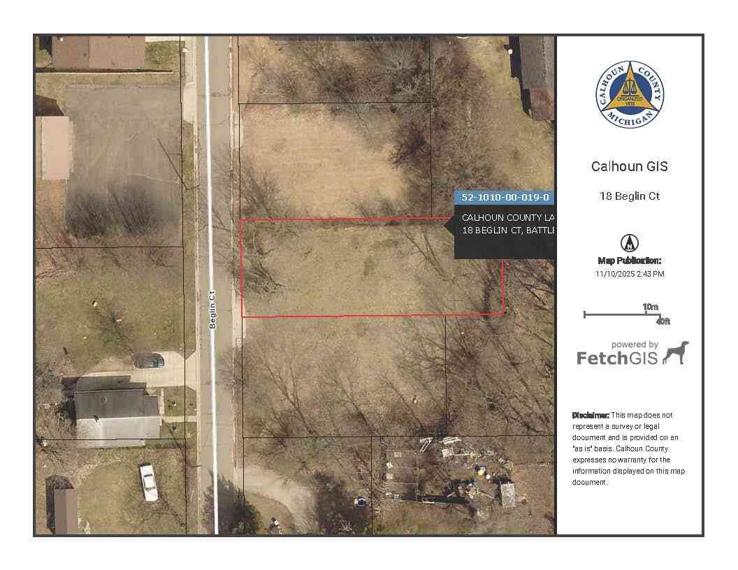 Vacant Land For Sale - 18 Beglin Court<br/> Battle Creek, MI 49037
