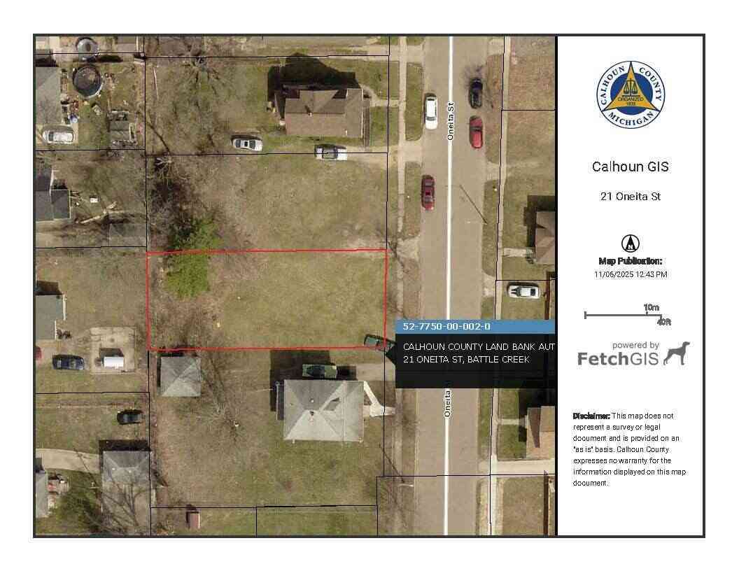 Vacant Land For Sale - 21 Oneita Street<br/> Battle Creek, MI 49037