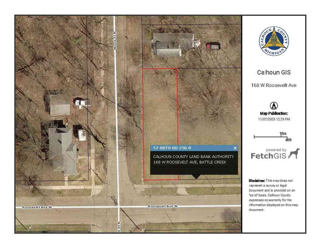 Vacant Land For Sale - 168 W Roosevelt Avenue<br/> Battle Creek, MI 49037