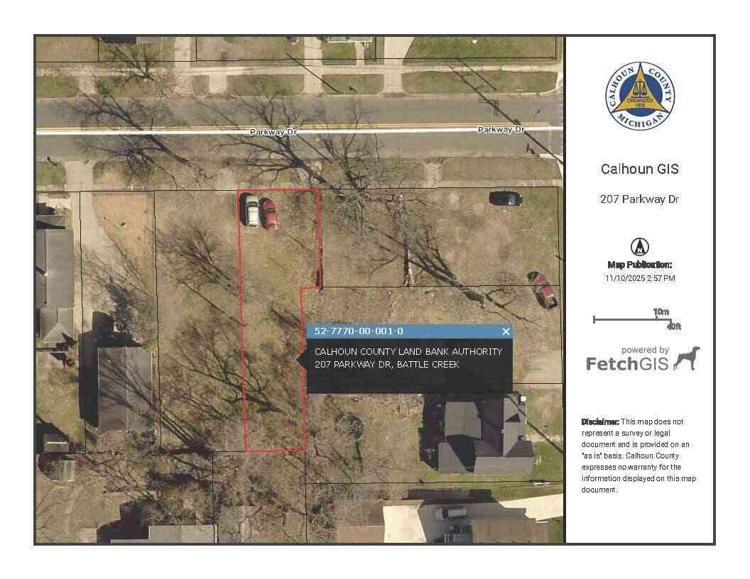 Vacant Land For Sale - 207 Parkway Drive<br/> Battle Creek, MI 49037