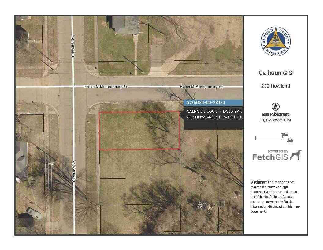 Vacant Land For Sale - 232 Howland Street<br/> Battle Creek, MI 49037