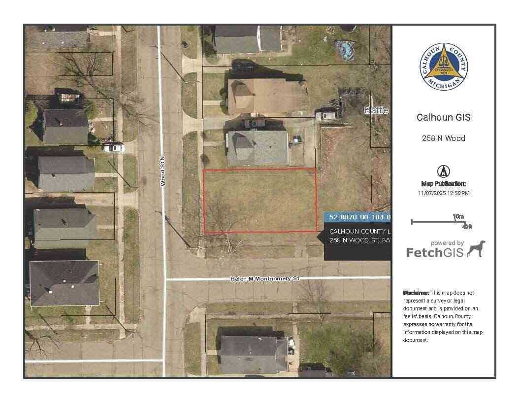 Vacant Land For Sale - 258 N Wood Street<br/> Battle Creek, MI 49037