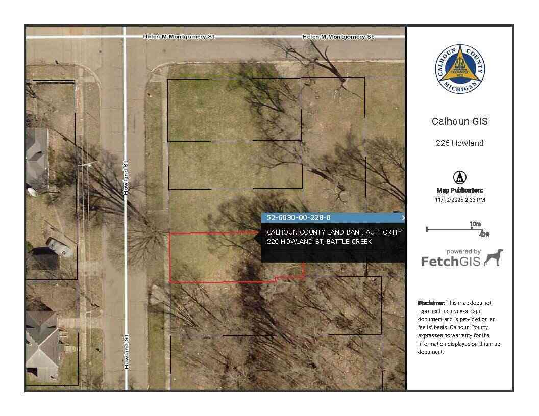 Vacant Land For Sale - 226 Howland Street<br/> Battle Creek, MI 49037