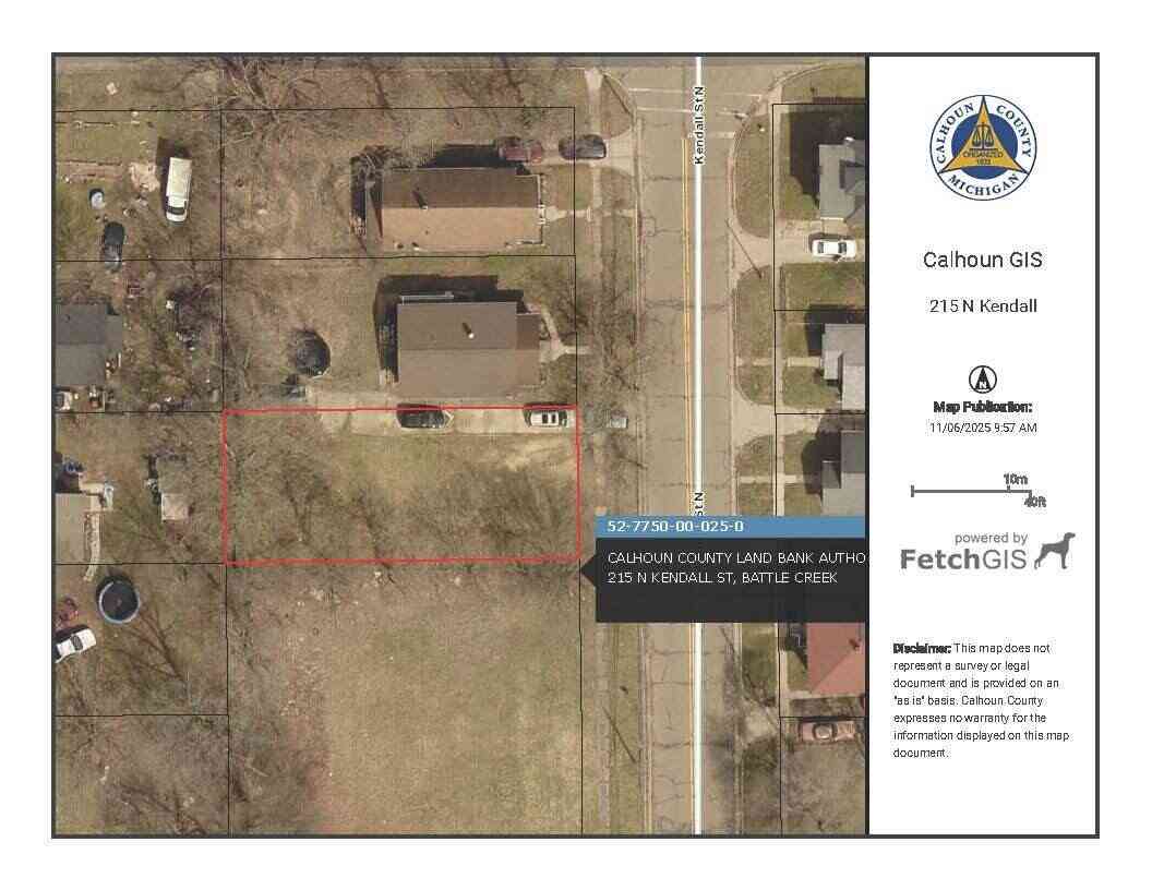 Vacant Land For Sale - 215 N Kendall Street<br/> Battle Creek, MI 49037