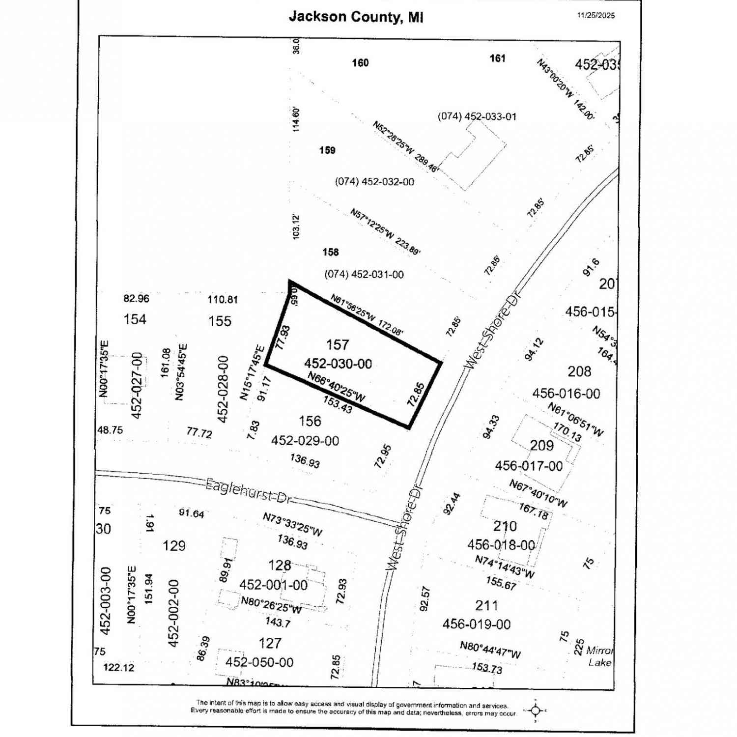 Vacant Land For Sale - LOT 157 Westshore Drive<br/> Jerome, MI 49249