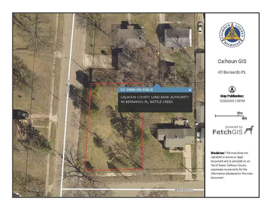 Vacant Land For Sale - 40 Bernardo Place<br/> Battle Creek, MI 49037