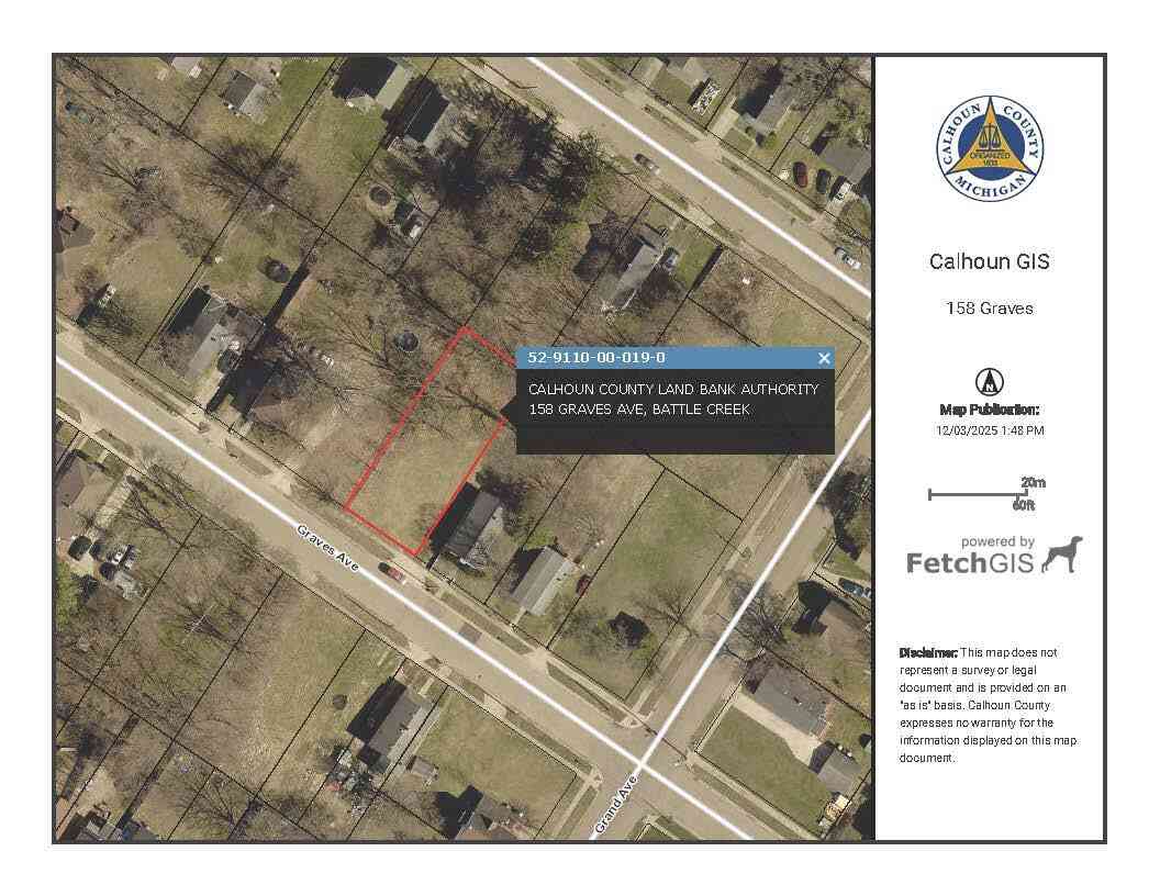 Vacant Land For Sale - 158 Graves Avenue<br/> Battle Creek, MI 49037