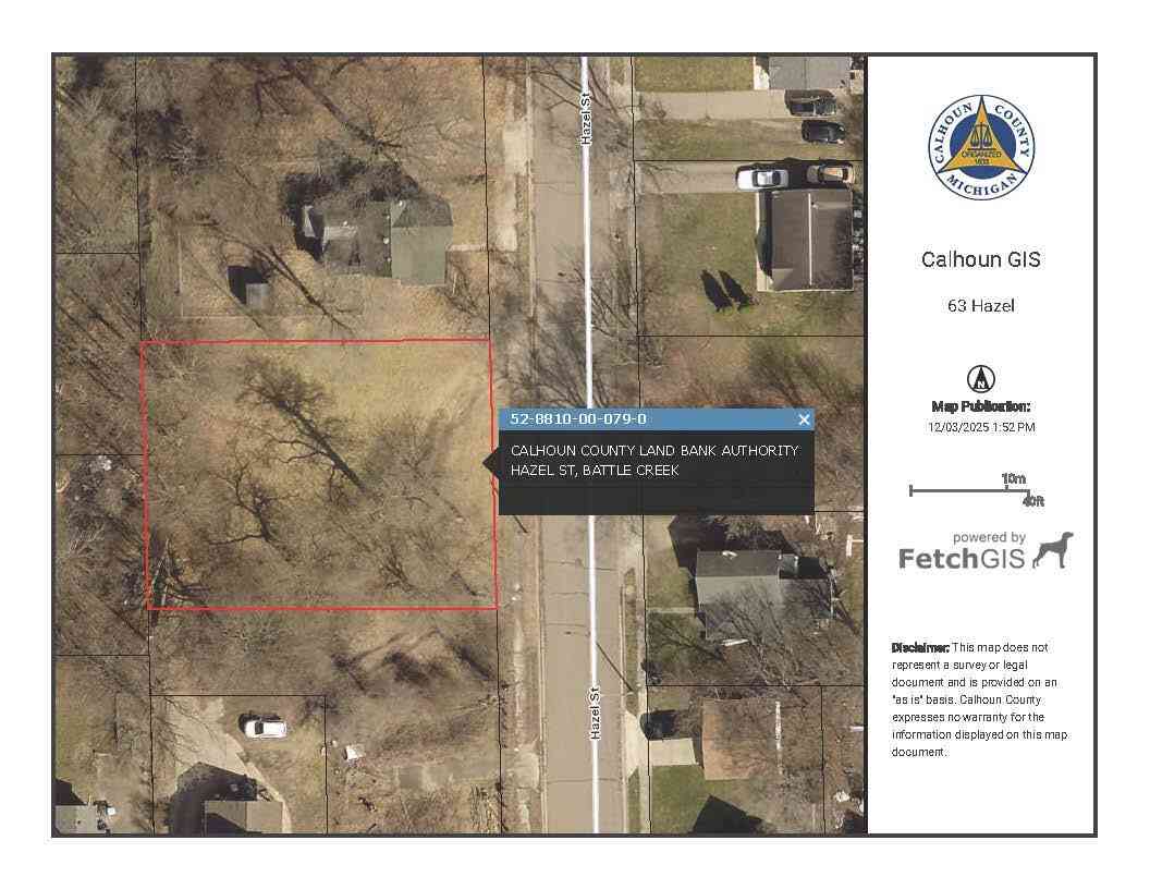 Vacant Land For Sale - 63 Hazel Street<br/> Battle Creek, MI 49037