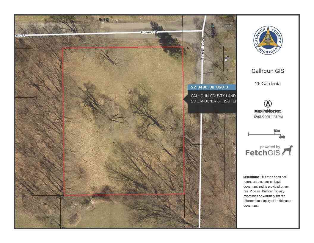 Vacant Land For Sale - 25 Gardenia Street<br/> Battle Creek, MI 49037