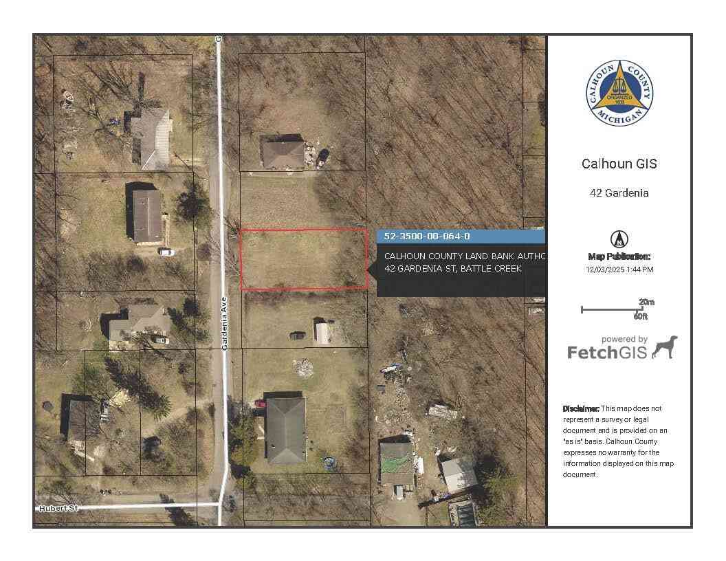 Vacant Land For Sale - 42 Gardenia Street<br/> Battle Creek, MI 49037