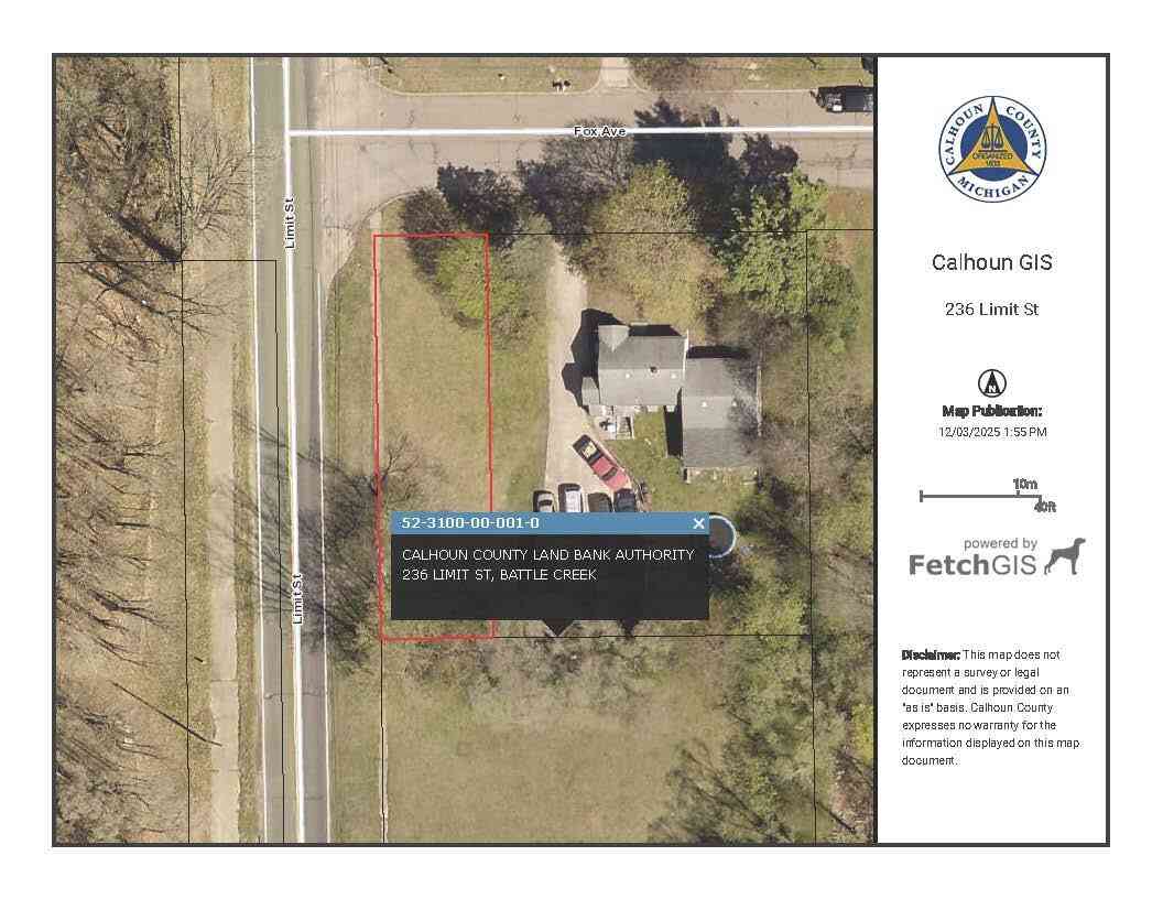 Vacant Land For Sale - 236 Limit Street<br/> Battle Creek, MI 49037