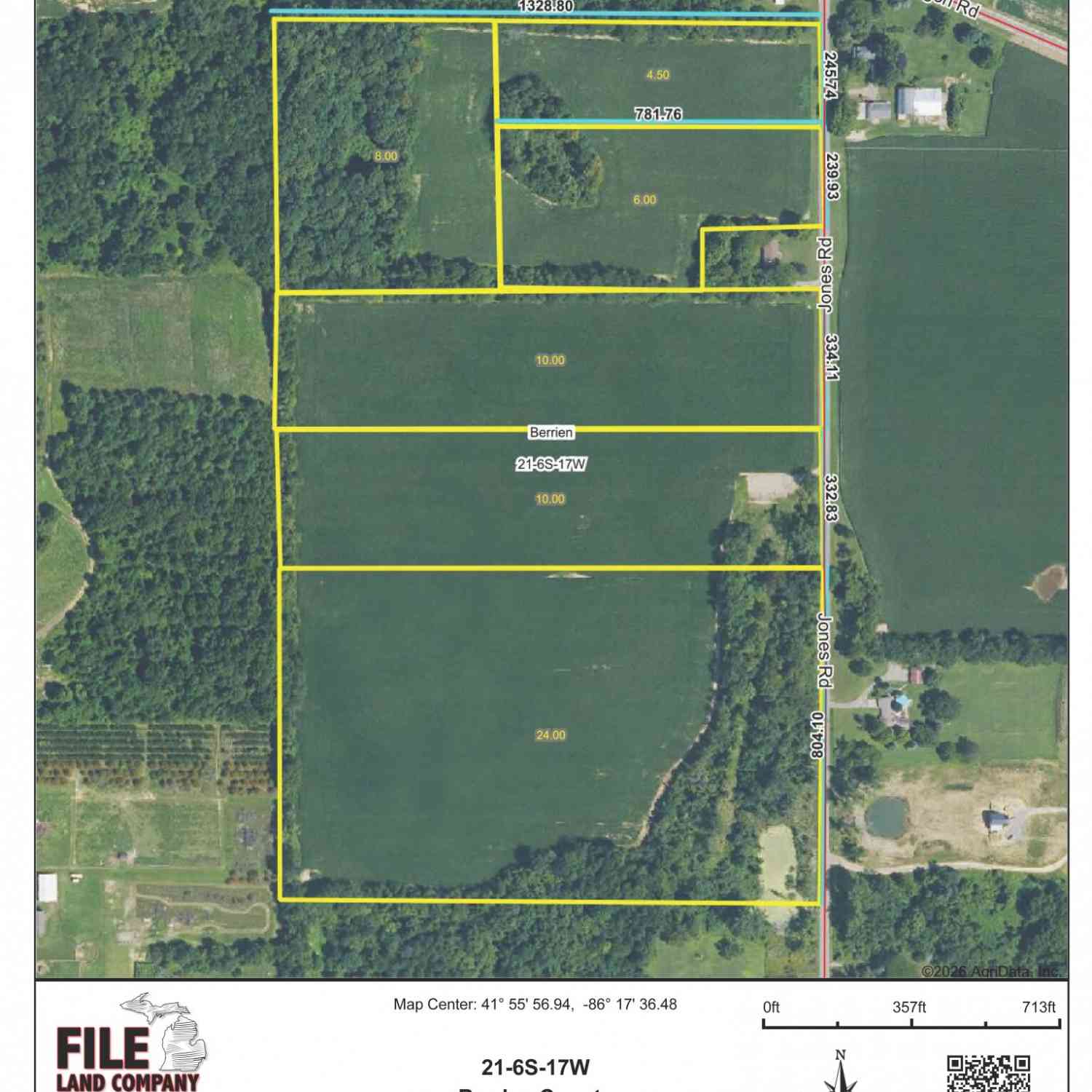 Vacant Land For Sale - 1 Jones Road<br/> Berrien Center, MI 49102