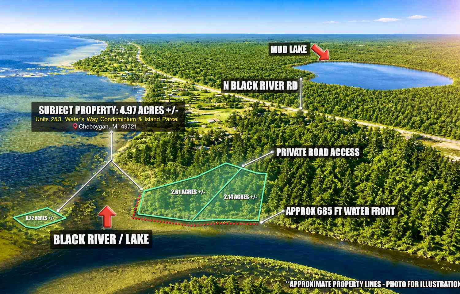 Vacant Land For Sale - VL N Black River Road<br/> Cheboygan, MI 49721