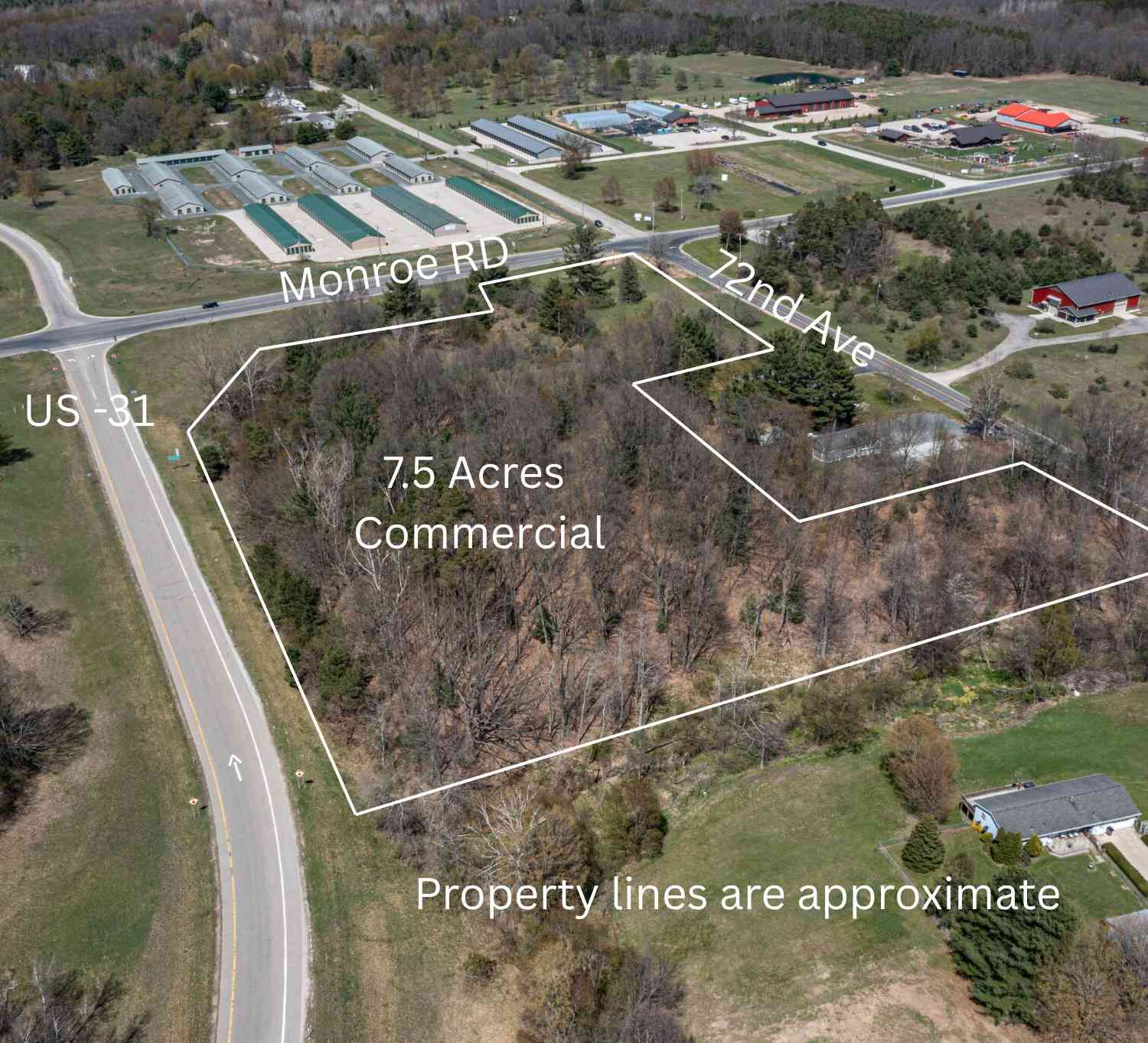 Vacant Land For Sale - 7.5 ACRES E Monroe Rd & 72nd Avenue<br/> Hart, MI 49420