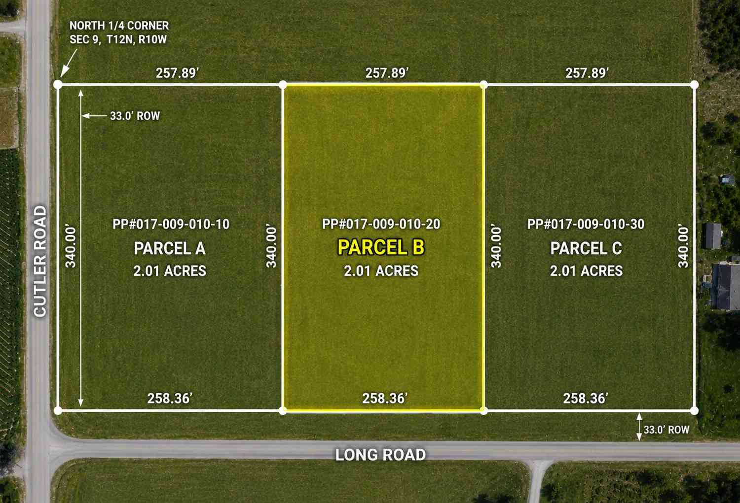 Vacant Land For Sale - Long Road #V/L PARCEL B<br/> Howard City, MI 49329