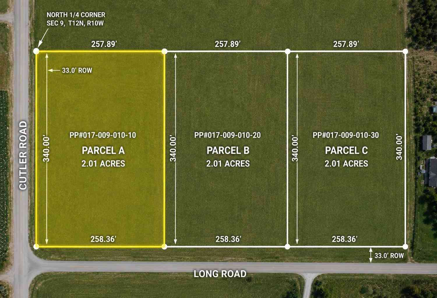 Vacant Land For Sale - W Cutler Road Road #V/L PARCEL A<br/> Howard City, MI 49329