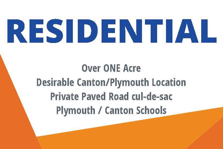 Vacant Land For Sale - 8628 May Apple Court<br/> Canton, MI 48187