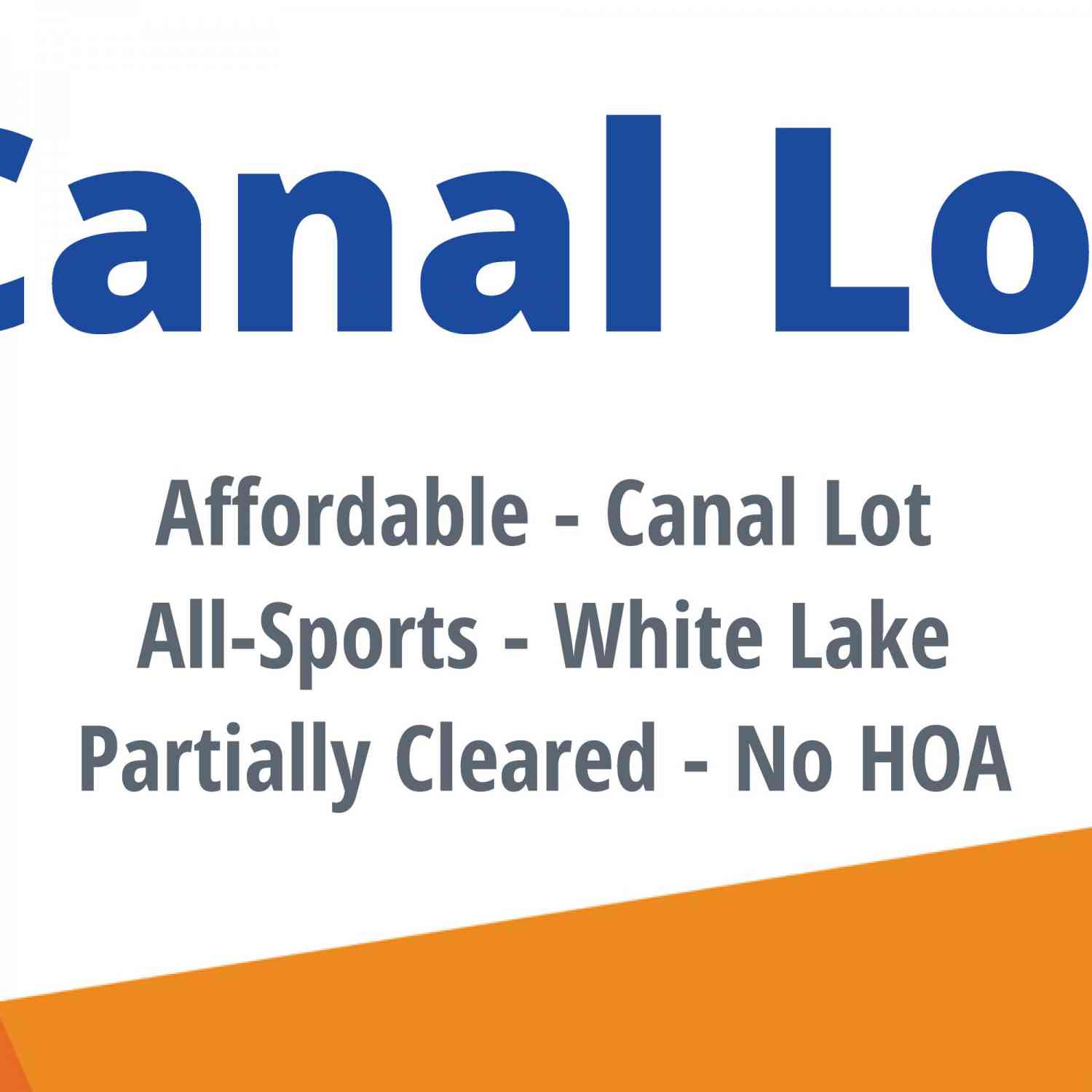 Vacant Land For Sale - 4325 Oakguard Drive<br/> White Lake, MI 48383