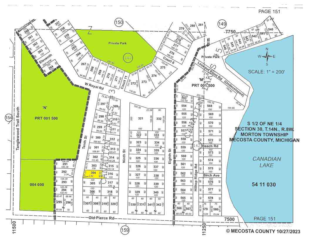 Vacant Land For Sale - 7552 10th Street<br/> Mecosta County, Canadian Lakes, MI 49346
